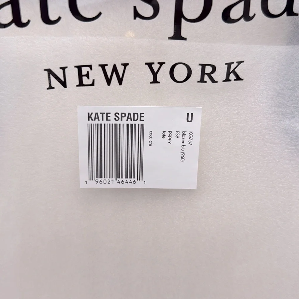 Kate Spade Poppy Colorblock Large Tote Blazer Blue Multi Colorblock